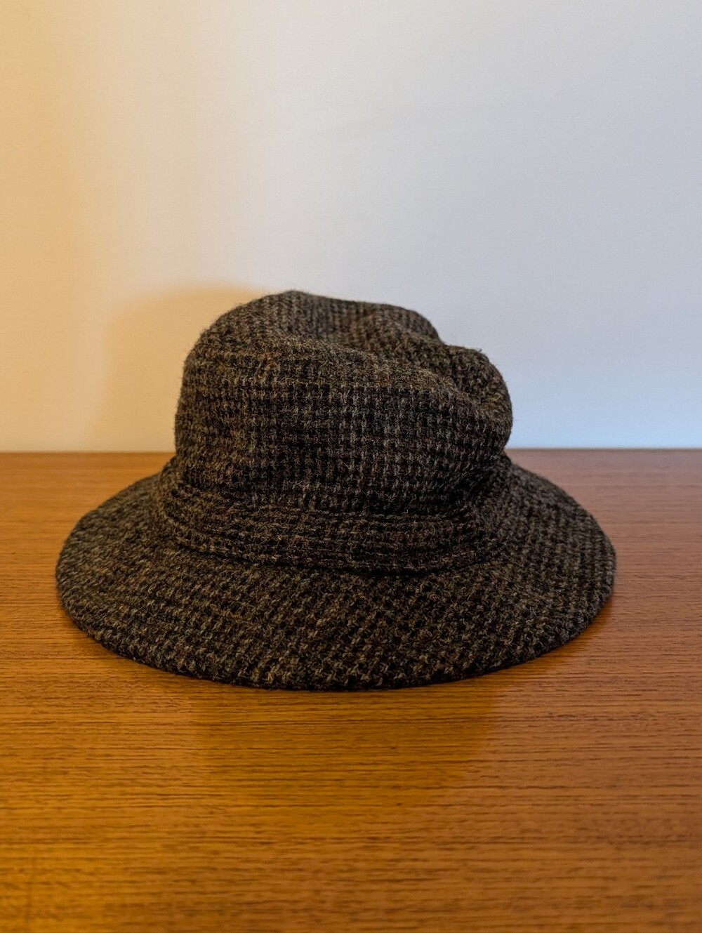 Vintage '80s '90s LL Bean Harris Tweed Gore-tex Bucket Hat Wool Made In USA Vtg